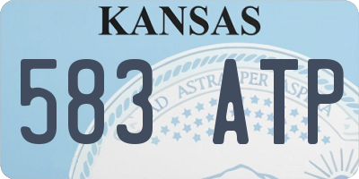 KS license plate 583ATP