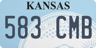 KS license plate 583CMB