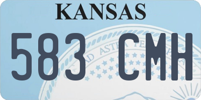 KS license plate 583CMH