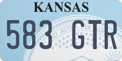 KS license plate 583GTR