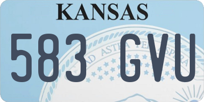 KS license plate 583GVU
