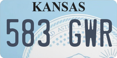 KS license plate 583GWR
