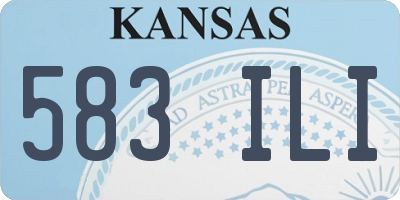 KS license plate 583ILI