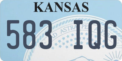 KS license plate 583IQG