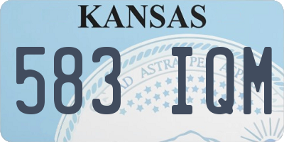 KS license plate 583IQM
