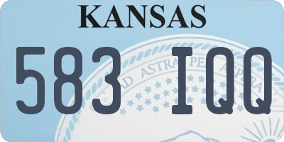 KS license plate 583IQQ