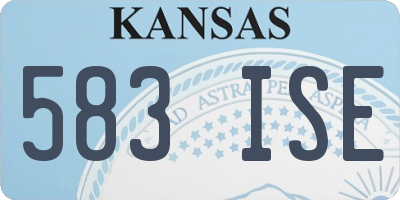 KS license plate 583ISE