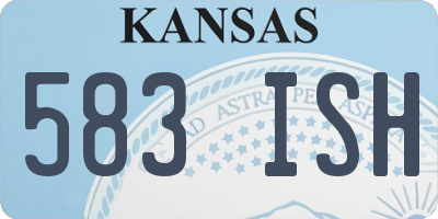KS license plate 583ISH