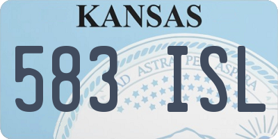 KS license plate 583ISL