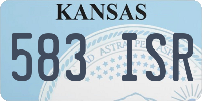 KS license plate 583ISR