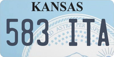KS license plate 583ITA