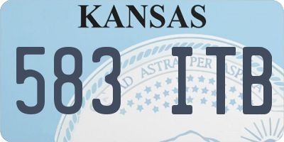 KS license plate 583ITB
