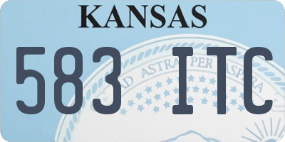 KS license plate 583ITC