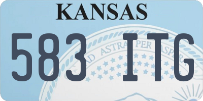 KS license plate 583ITG