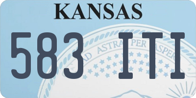 KS license plate 583ITI