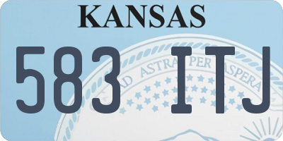 KS license plate 583ITJ