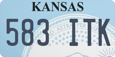 KS license plate 583ITK