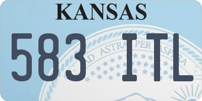 KS license plate 583ITL