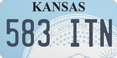 KS license plate 583ITN
