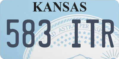 KS license plate 583ITR