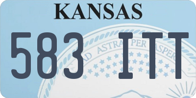 KS license plate 583ITT