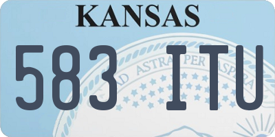 KS license plate 583ITU
