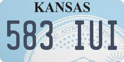 KS license plate 583IUI