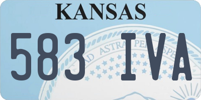 KS license plate 583IVA