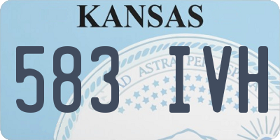 KS license plate 583IVH