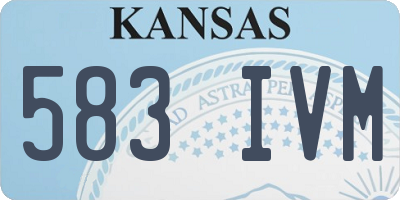 KS license plate 583IVM