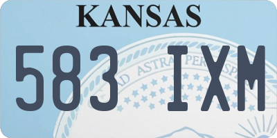 KS license plate 583IXM