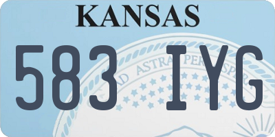 KS license plate 583IYG