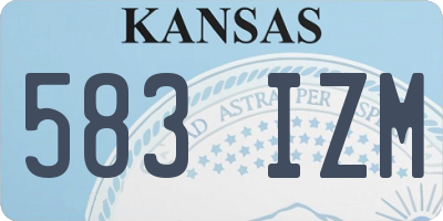 KS license plate 583IZM