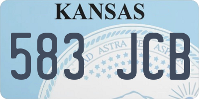 KS license plate 583JCB