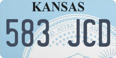 KS license plate 583JCD