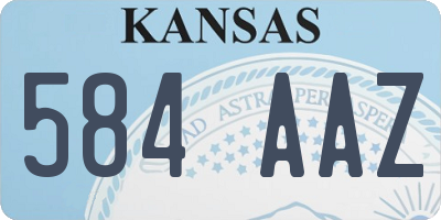 KS license plate 584AAZ