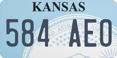 KS license plate 584AEO