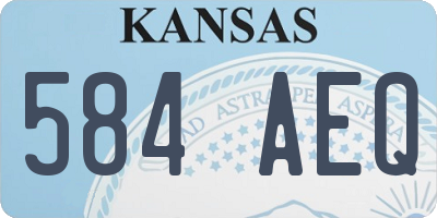 KS license plate 584AEQ