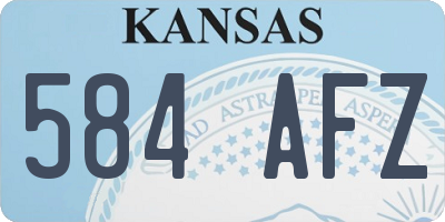 KS license plate 584AFZ
