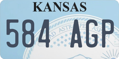 KS license plate 584AGP