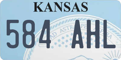 KS license plate 584AHL