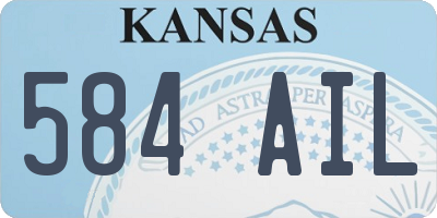 KS license plate 584AIL
