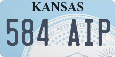 KS license plate 584AIP