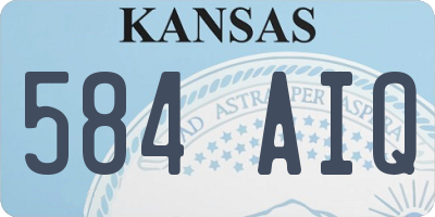 KS license plate 584AIQ