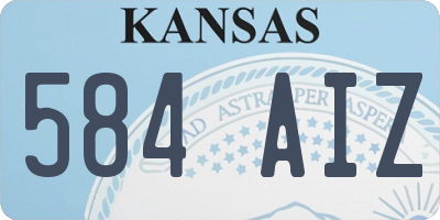 KS license plate 584AIZ