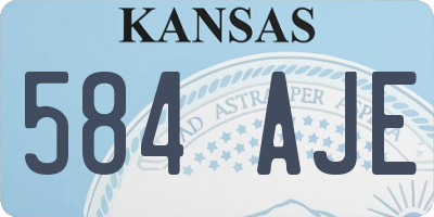 KS license plate 584AJE