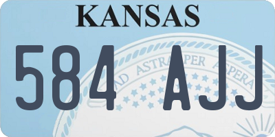 KS license plate 584AJJ