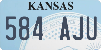 KS license plate 584AJU