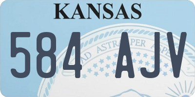 KS license plate 584AJV