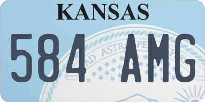 KS license plate 584AMG